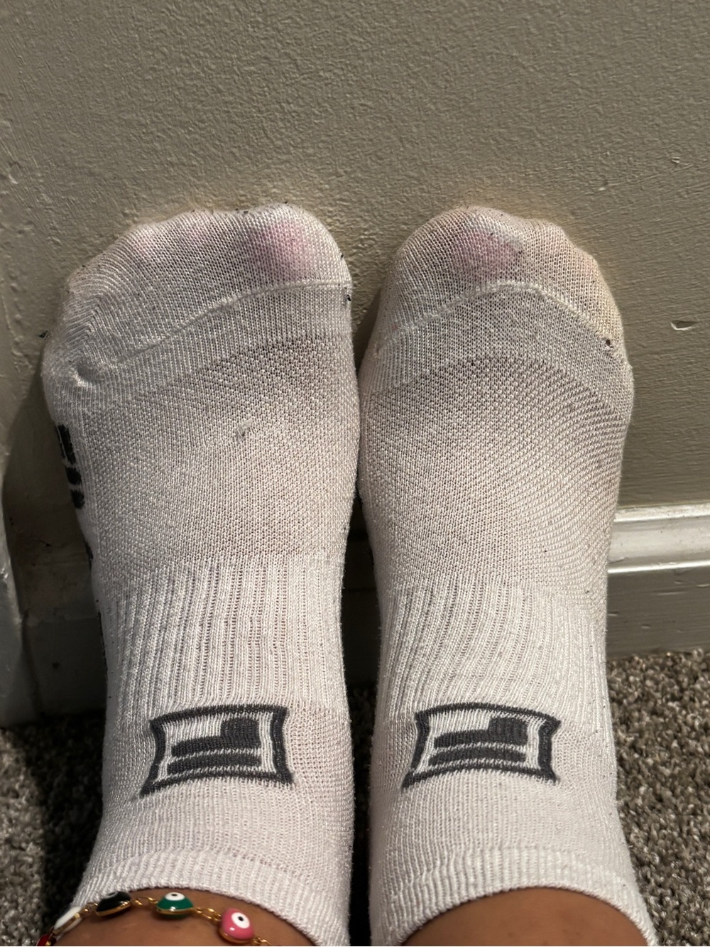 Thin White Ankle Socks